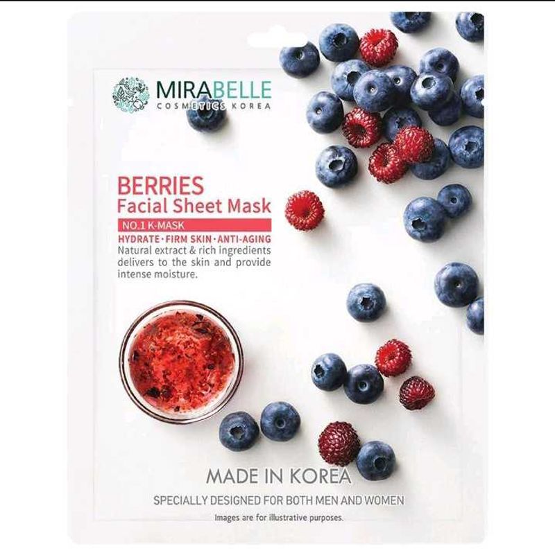 Mirabelle Berries facial Sheet Mask