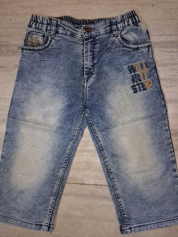 Stylish Boys' Denim Capris