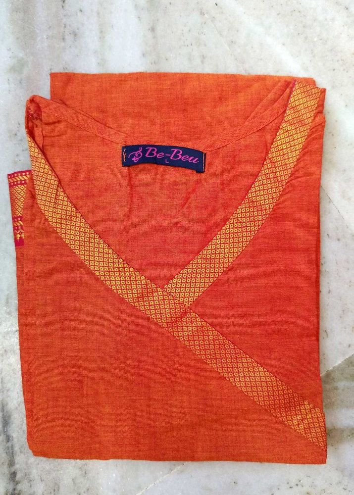 🍊Zari Border Kurti