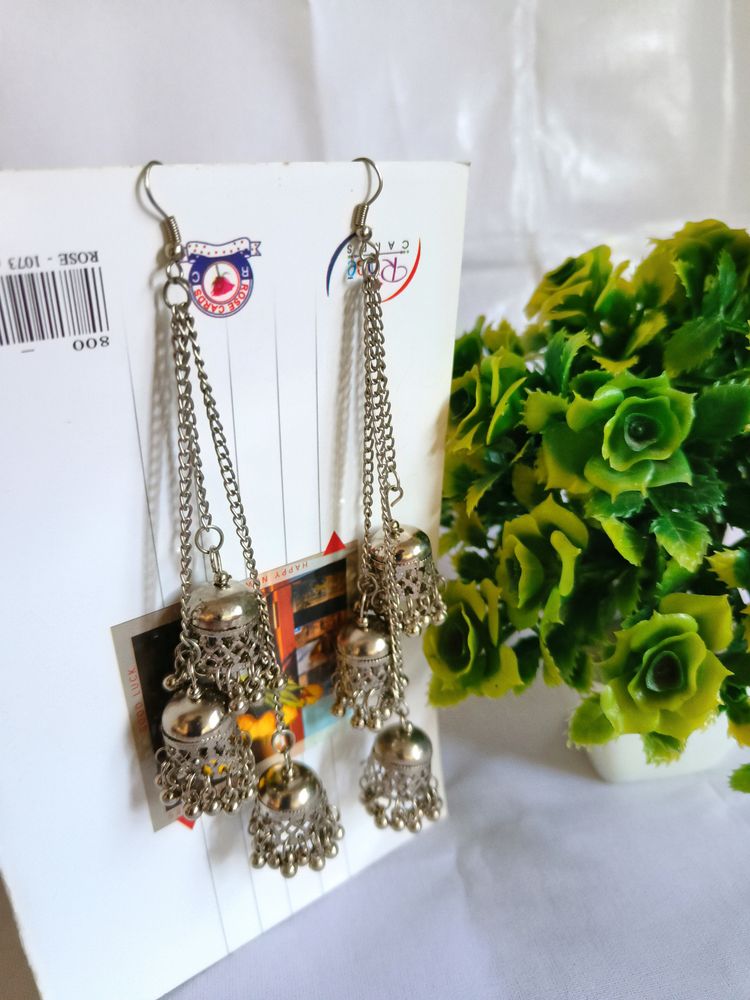 Long Jhumka Earrings