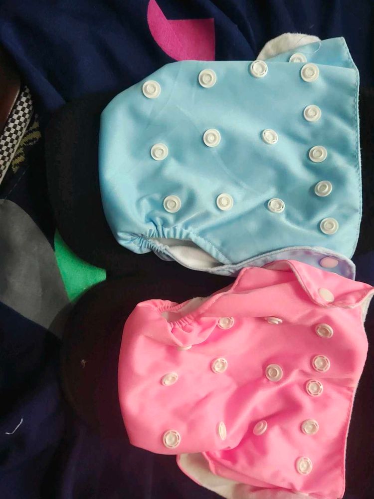 Reusable Cloth Diapers - Set of 2