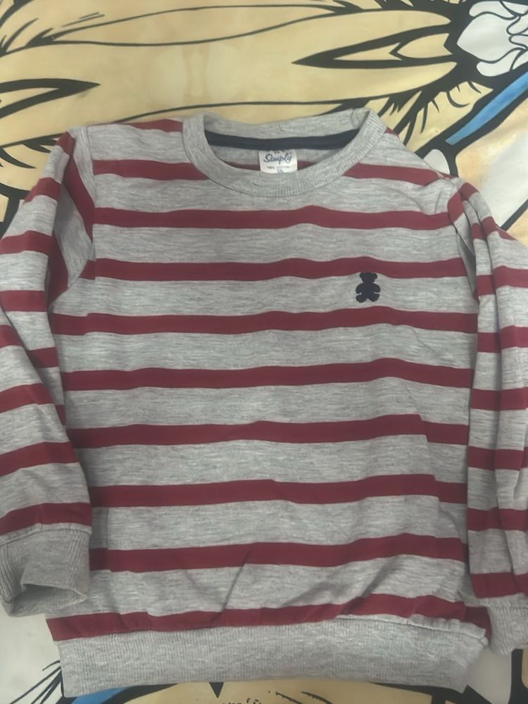 Striped Crewneck Sweatshirt