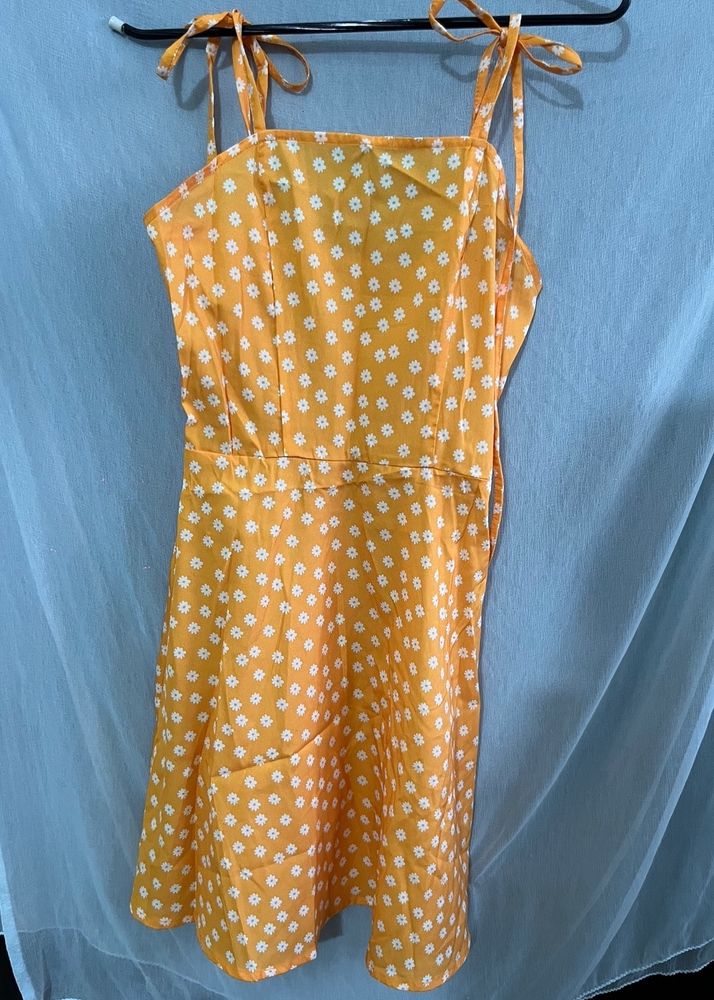 SSS Flower printed orange dress