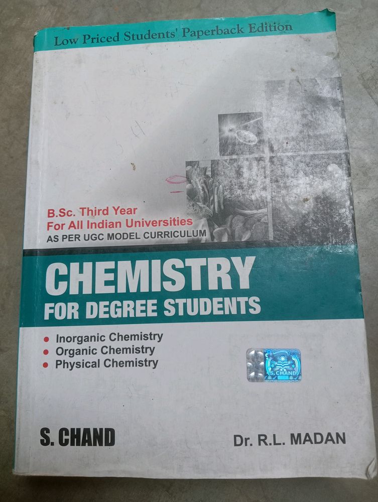Chemistry B.Sc 3rd Year Book For Indian Students