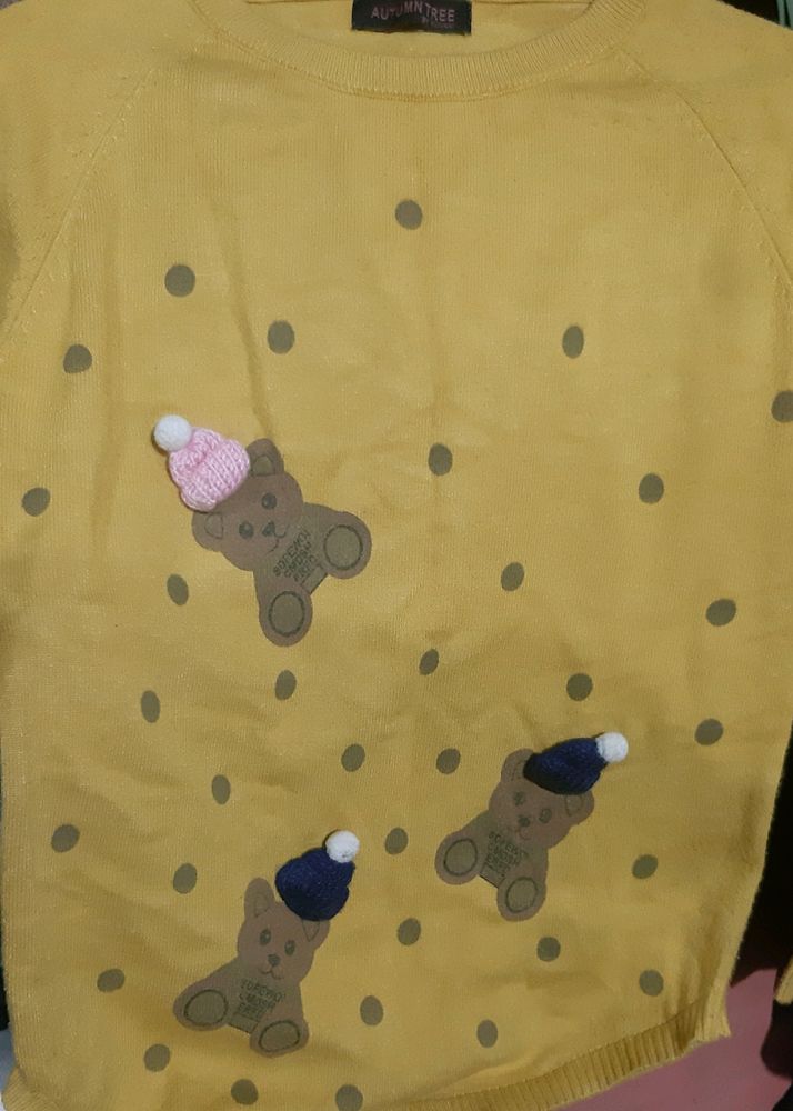 Yellow Woolen Top