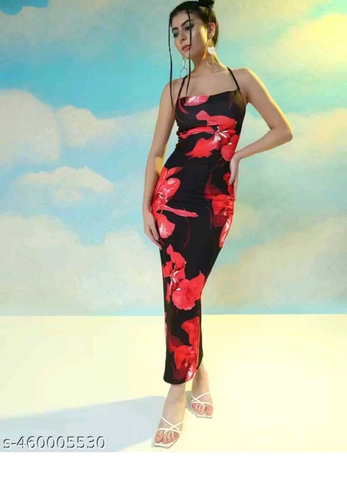 Floral Bodycon Midi Dress