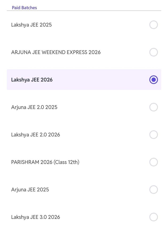 Lakshya JEE 2026