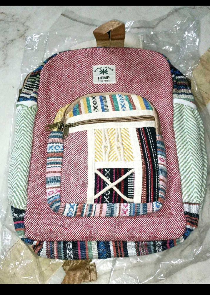 College Office Bag Himalayan Hemp Backpack