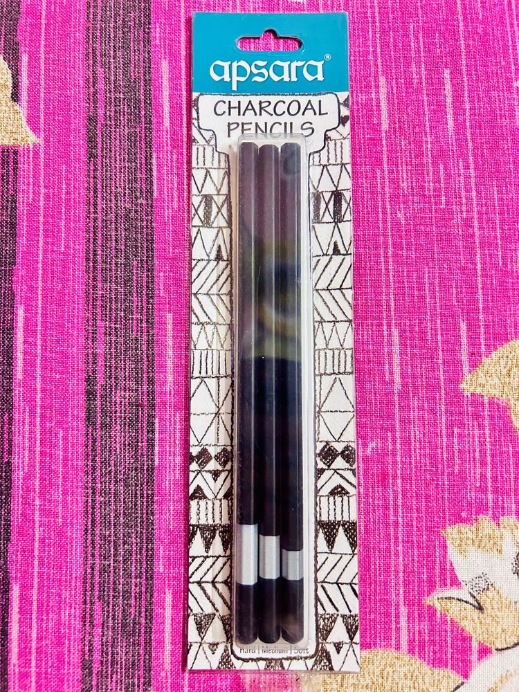 Apsara Charcoal Pencils (Set Of 3)