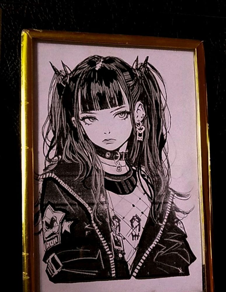 New  Aesthetic Anime Girl Photo Frame