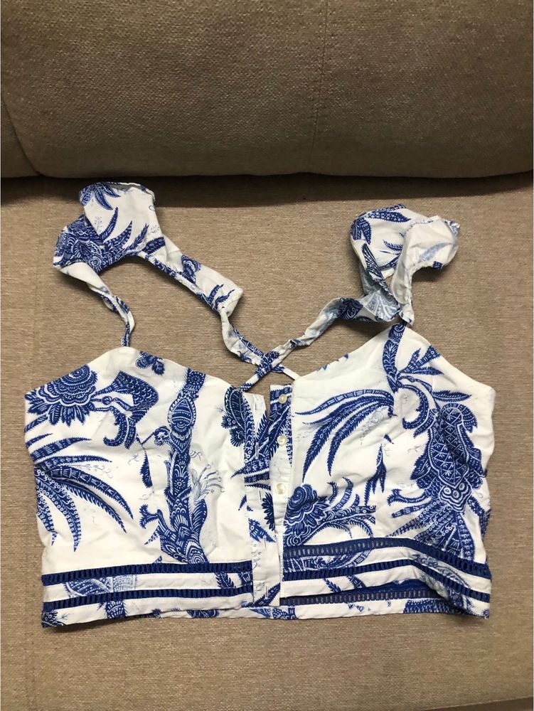 H&amp;M Tropical Crop Top From NYC