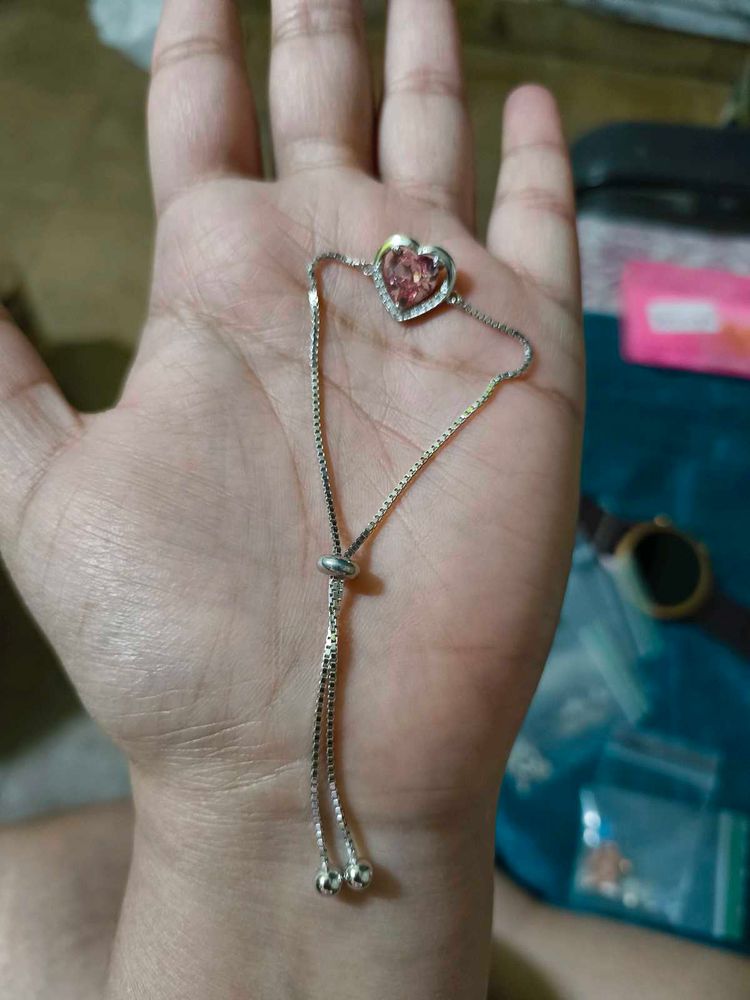 Giva Valentine Heart Bracelet wAdjustable Chain