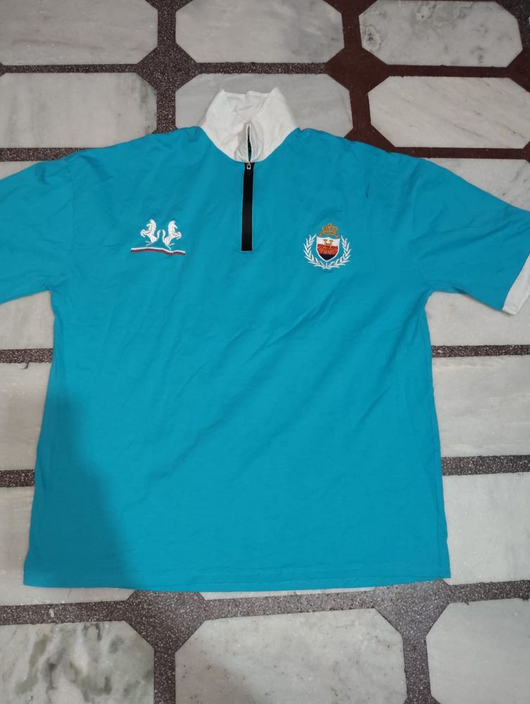 Stylish Blue Polo T-Shirt