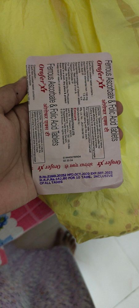Pregnancy Iron tablets