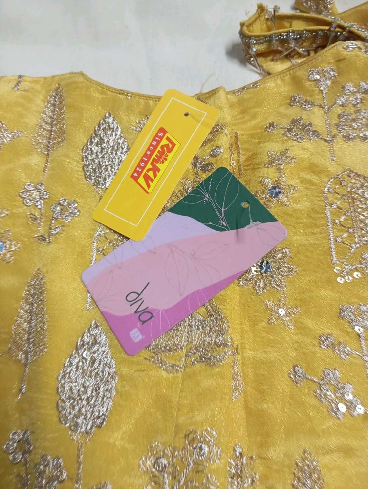 New Rinky Diva Yellow lehanga choli