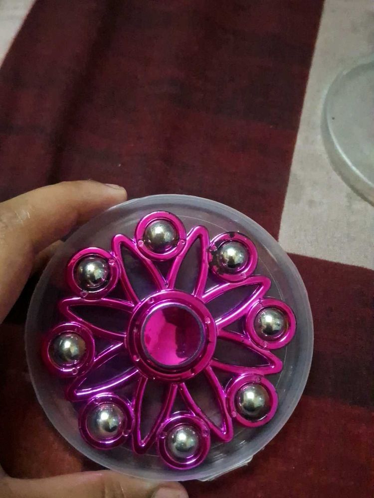 Pink Flower Fidget Spinner