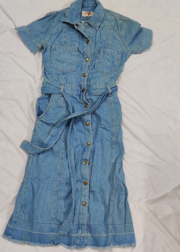 Denim Midi Dress