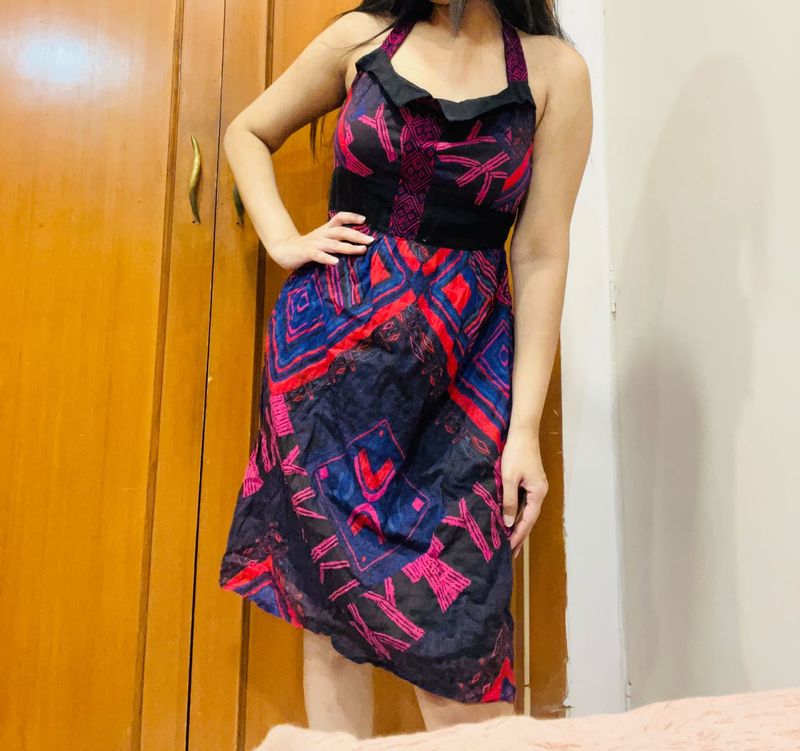 Boho Halter Neck Beautiful Dress
