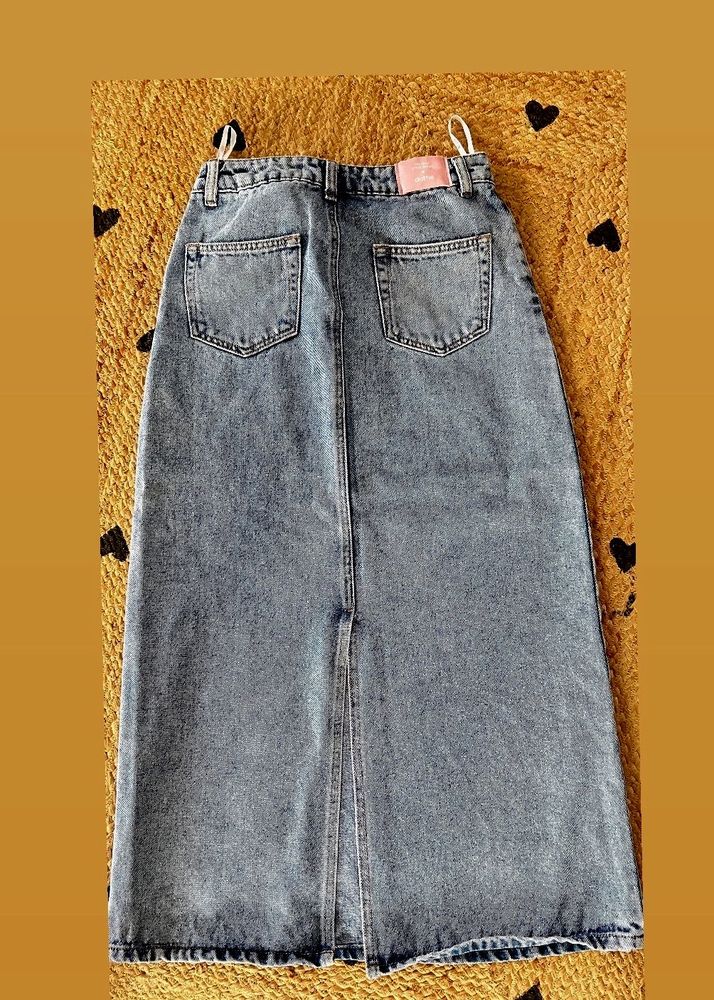 Denim Maxi Skirt