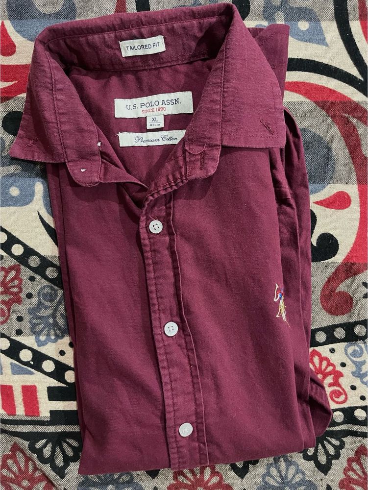 U.S. Polo Assn. Maroon Shirt