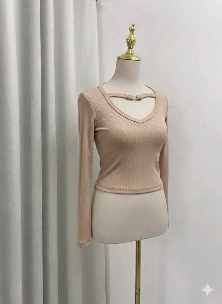 Elegant Cutout Long Sleeve Top