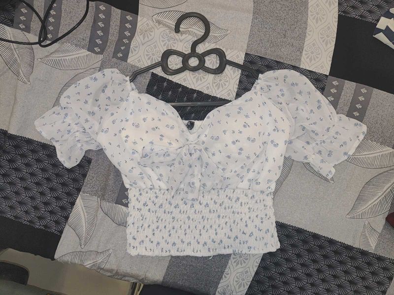 Floral Print Crop Top