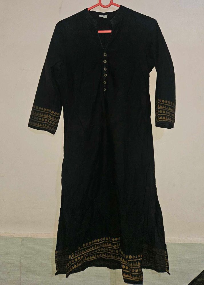 Elegant Black Kurta
