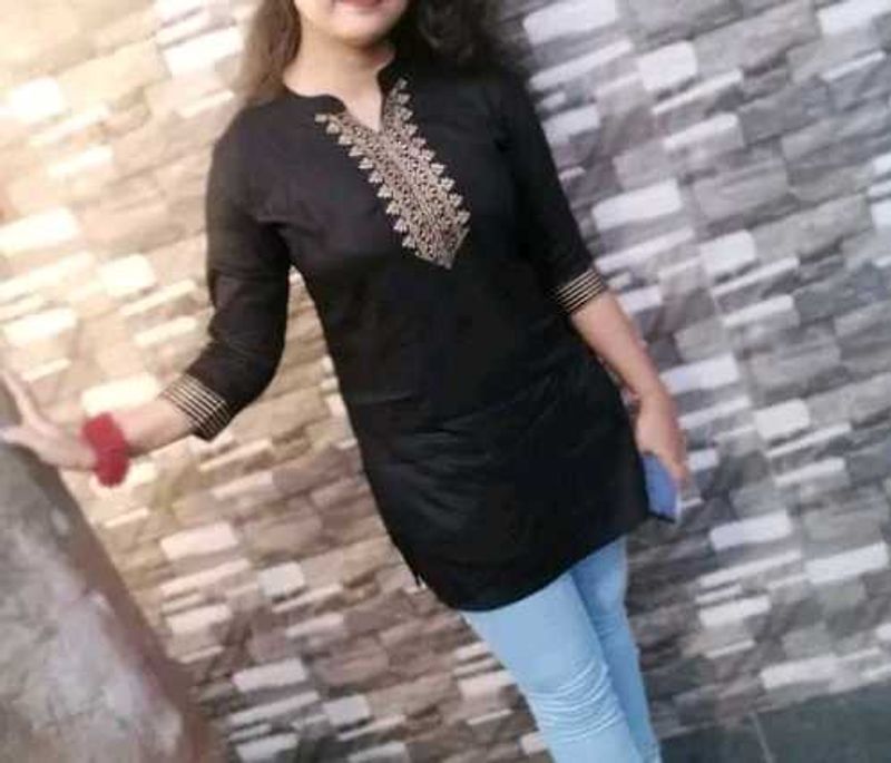 Black Short Kurti