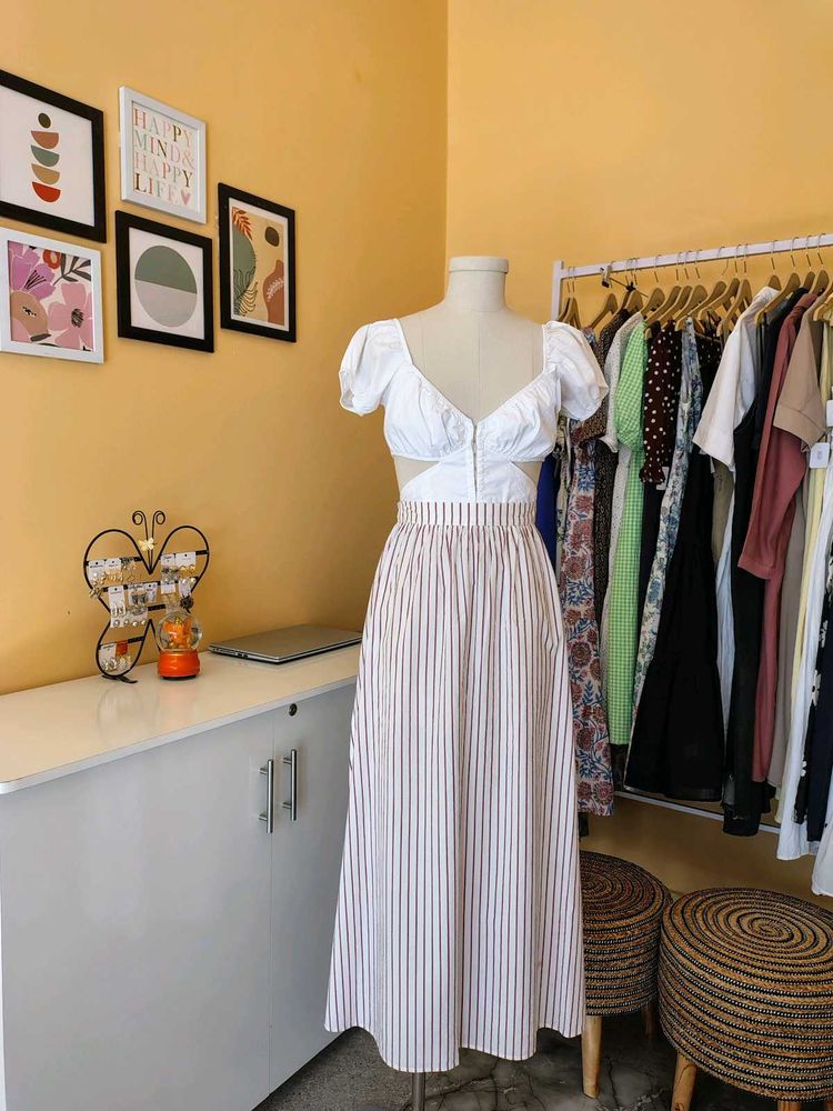 Striped Maxi Skirt