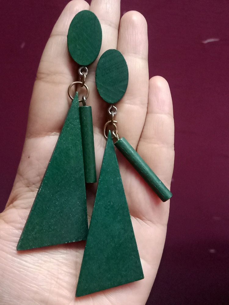 Green 💚 Colour Earrings
