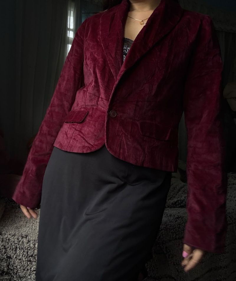 Deep Maroon Blazer