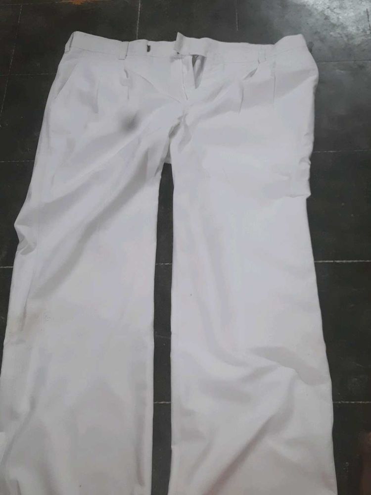 White Casual Pants