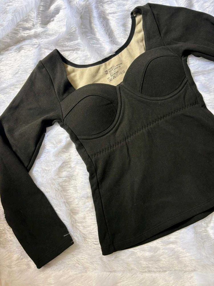Black Long Sleeve Top