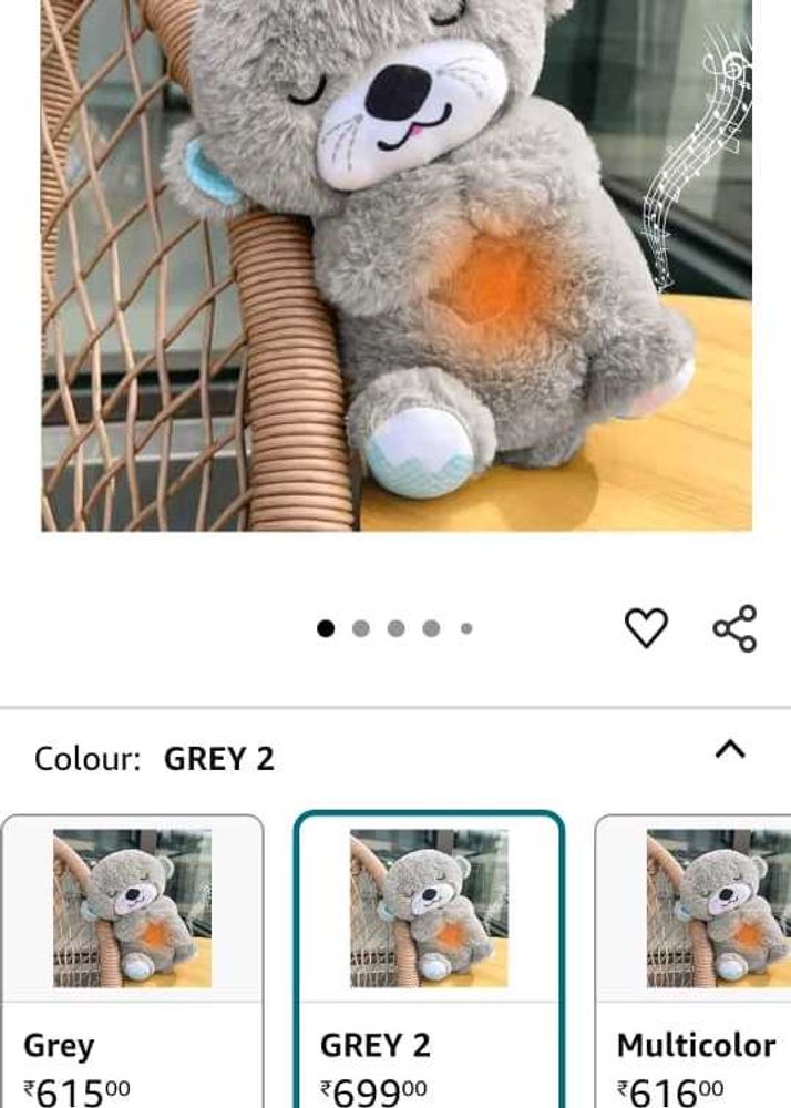🧸BRand NEW Breathing Teddy Music With Light🧸