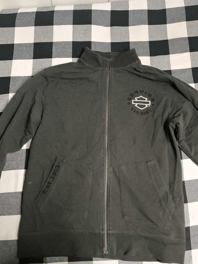 Harley-Davidson Gray Full-Zip Jacket