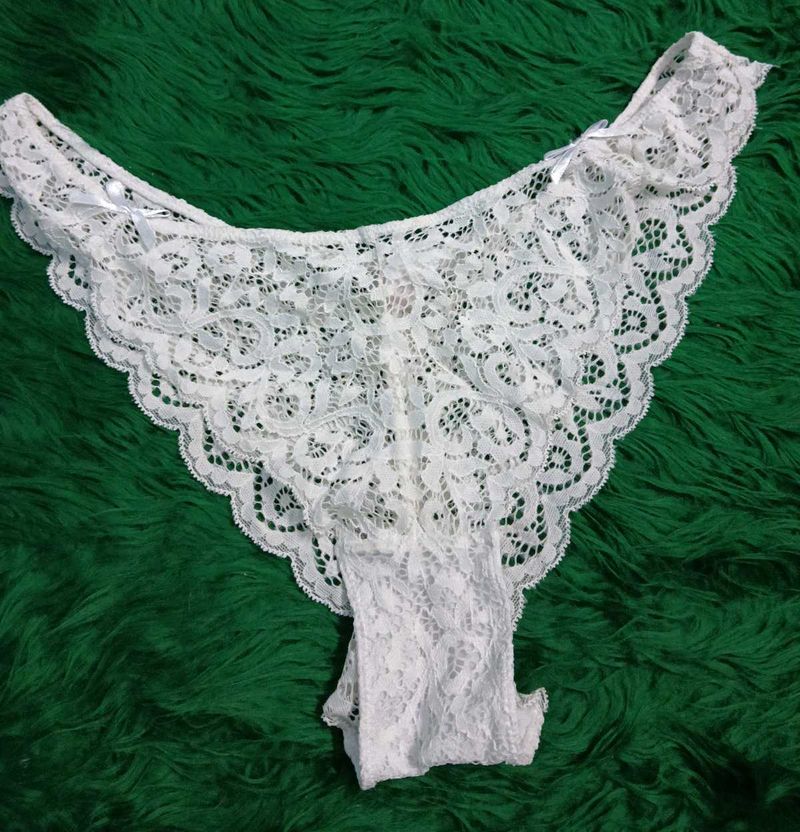 Lace Thong Panty free size 🖤