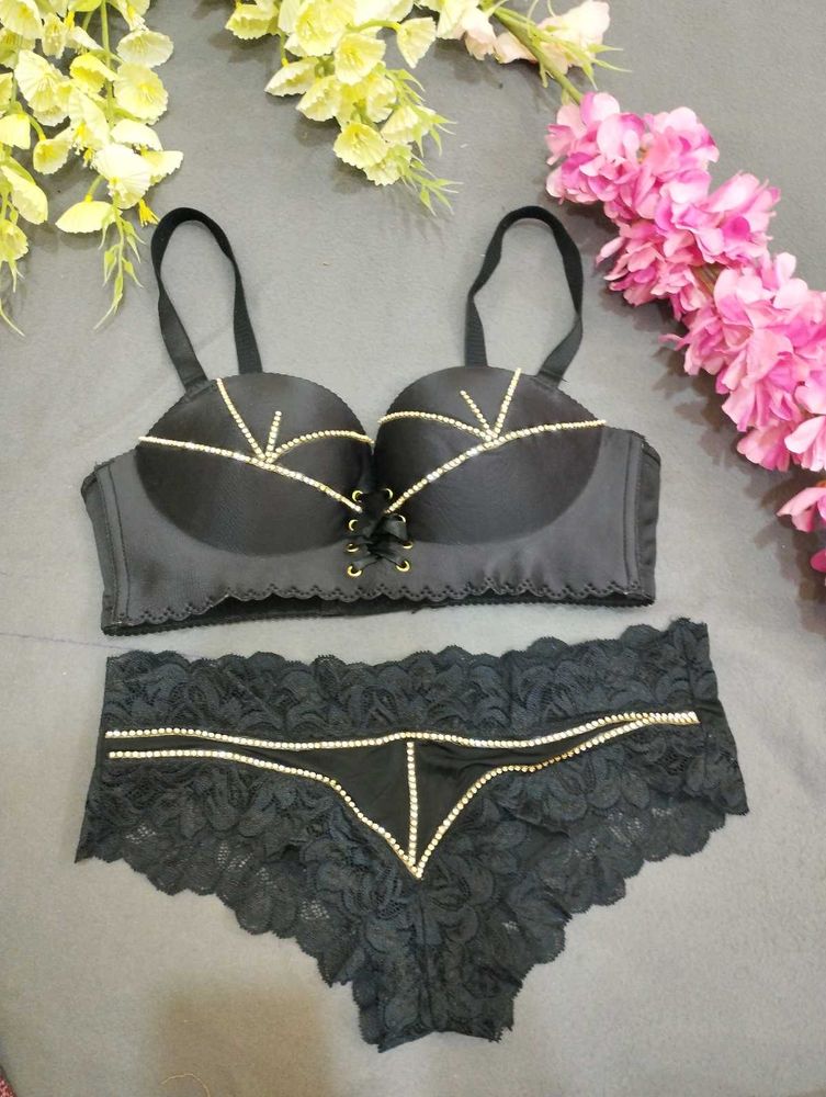 Black Lace Lingerie Set✨
