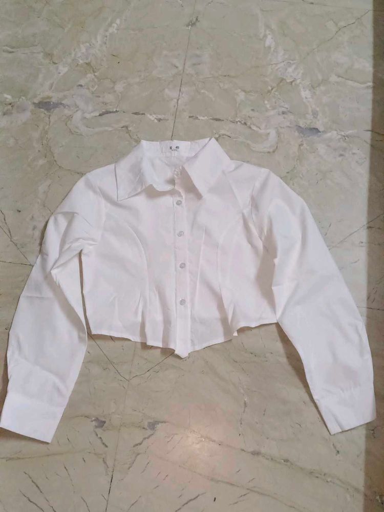 Brand New White Corset Shirt