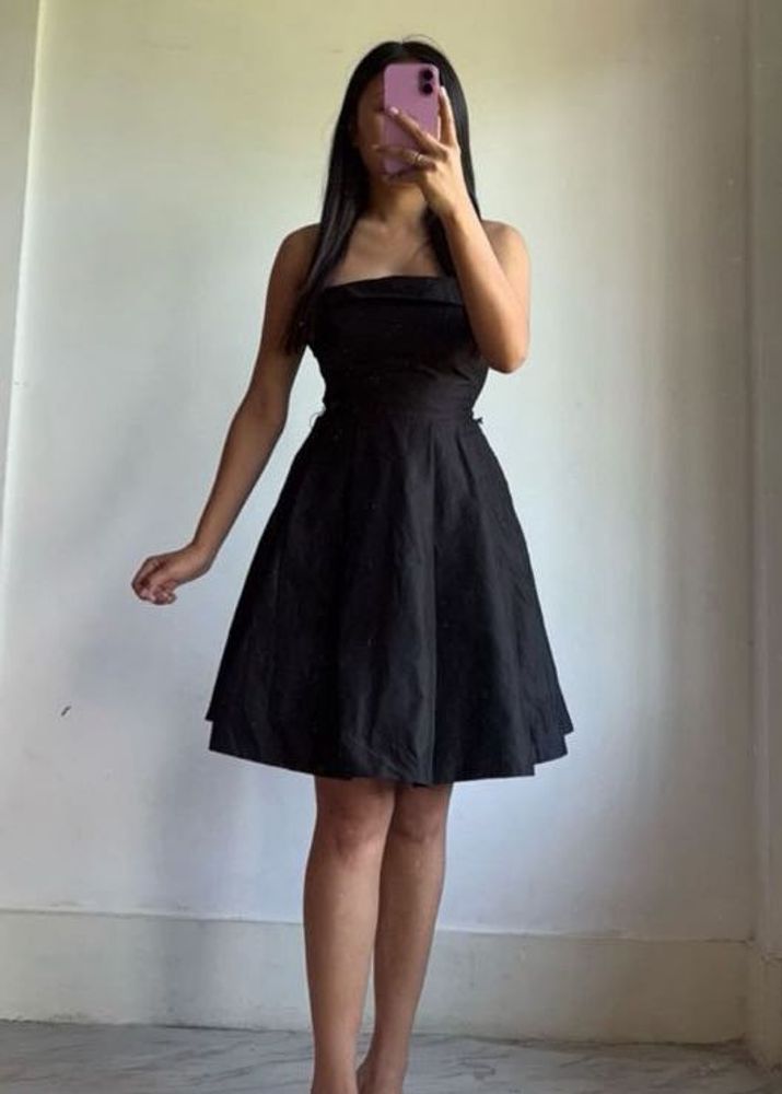 Chic Black Fit &amp; Flare Dress