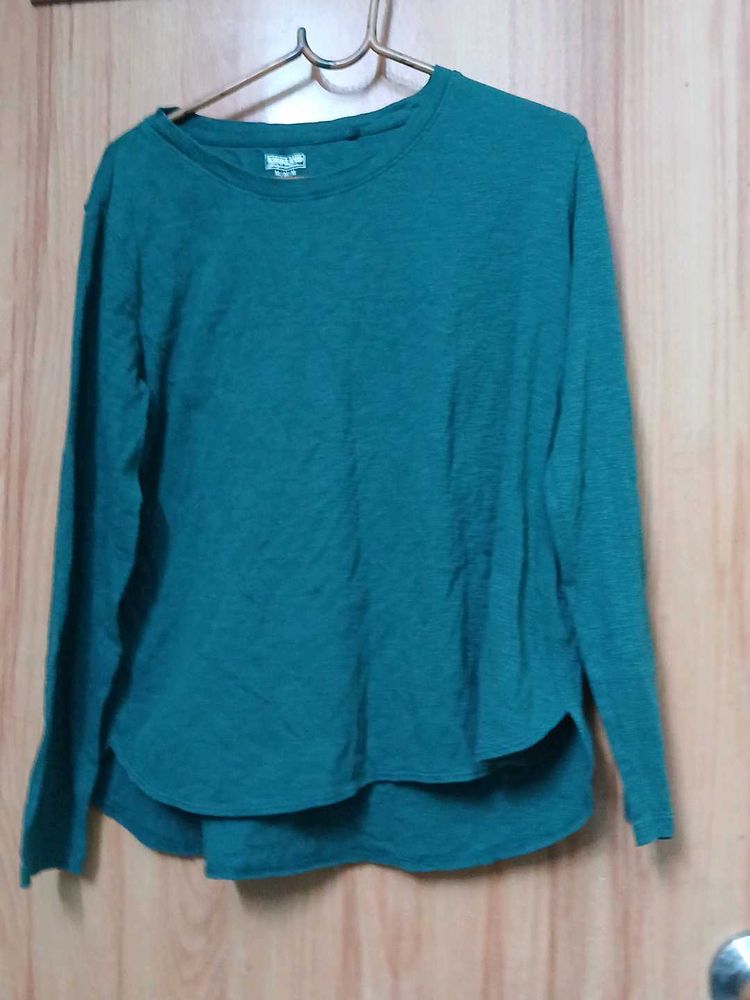 Long Sleeve Ladies Cotton Slub Tee