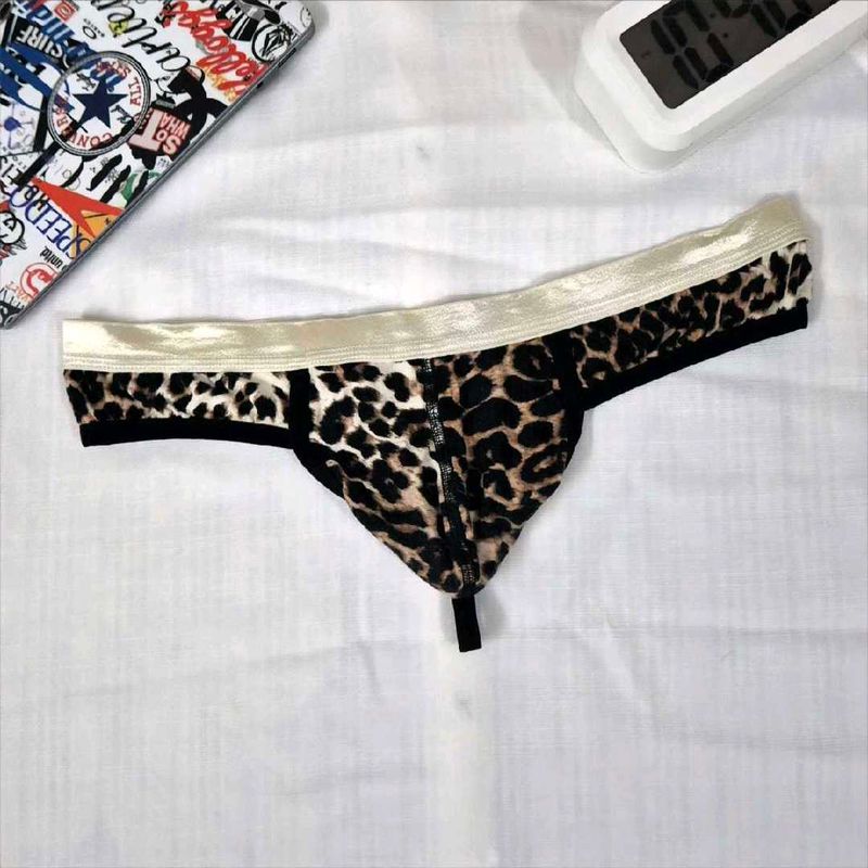 Animal Print Thong
