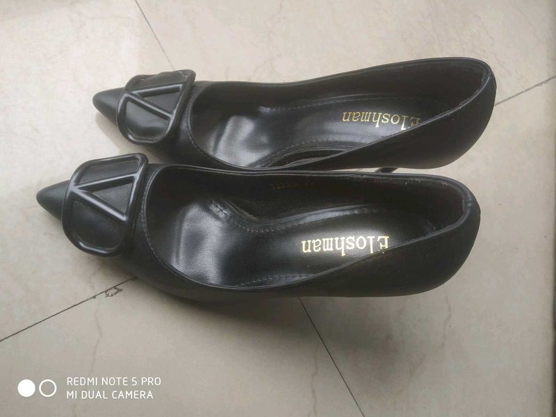 Black Pencil Heels