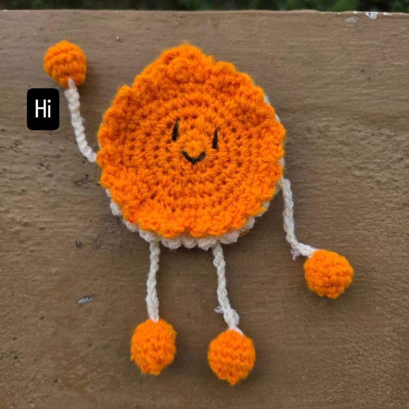 Crochet Biscuit Character Toy And Key Chain