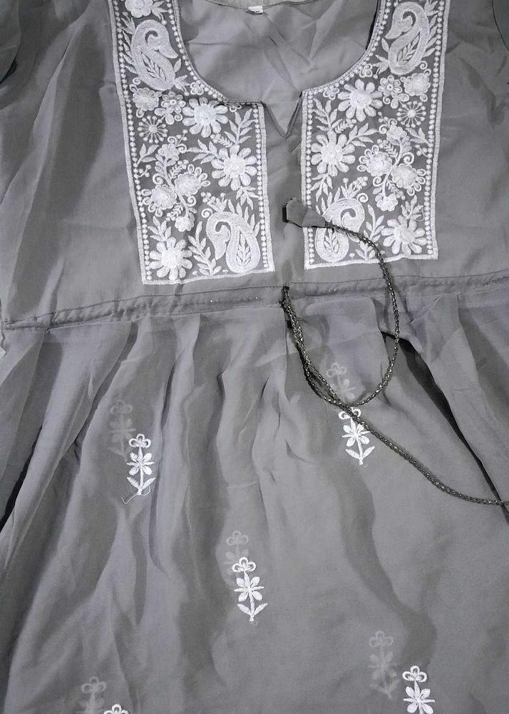 Elegant Grey Kurta