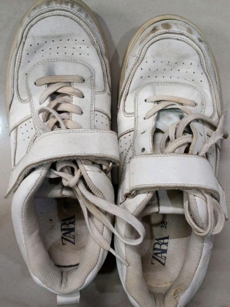 Zara White Basic Shoes