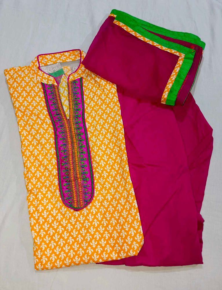 Yellow Salwar Suit Set