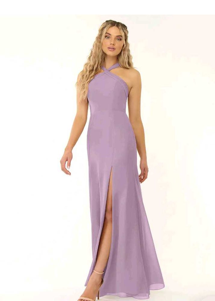 Elegant Mauve Azazie Dress (A6)