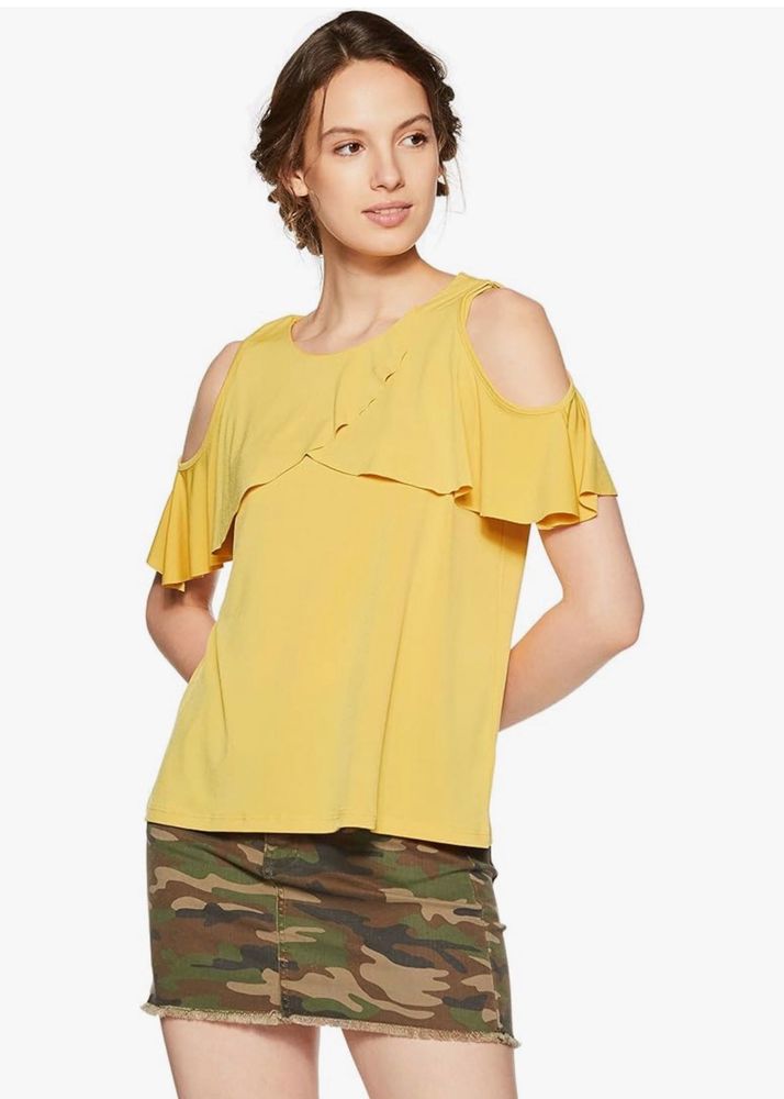 Tagged Cover STORY Cold Shoulder Regular Fit To