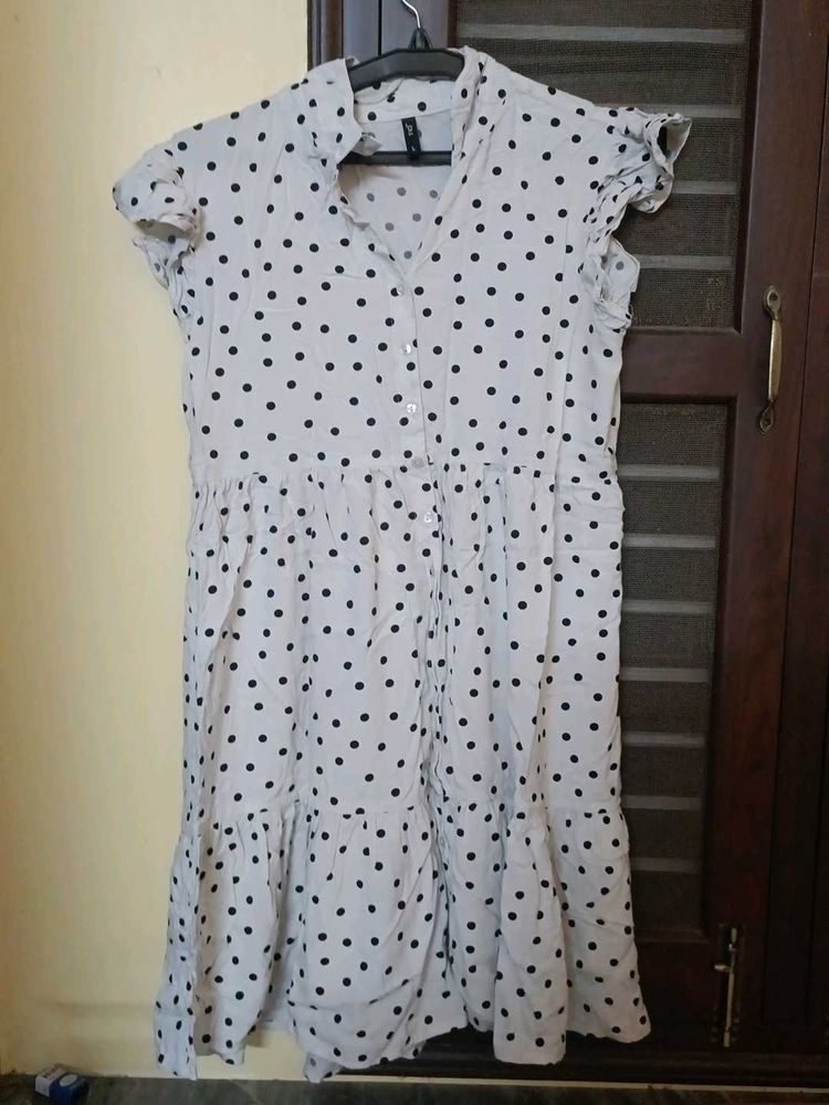 Polka Dot Shirt Dress