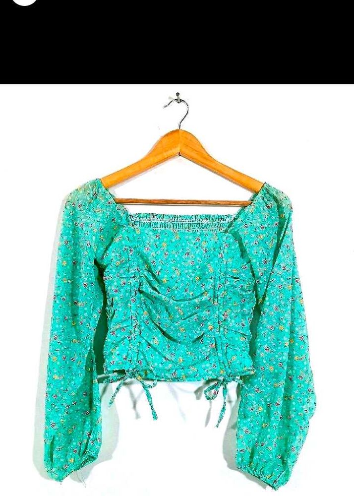 Floral Print Long Sleeve Top